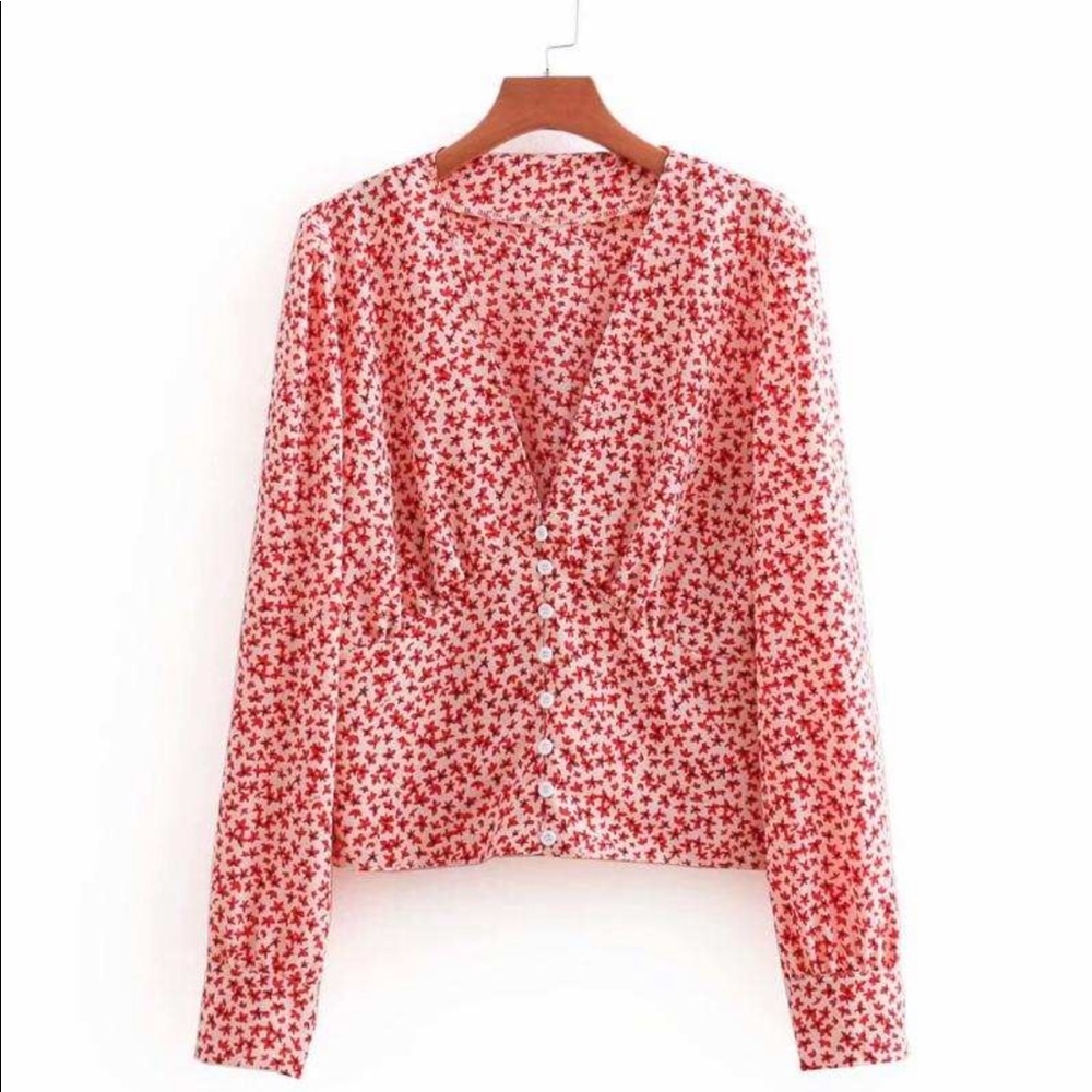 Urban outfitters floral button down blouse
